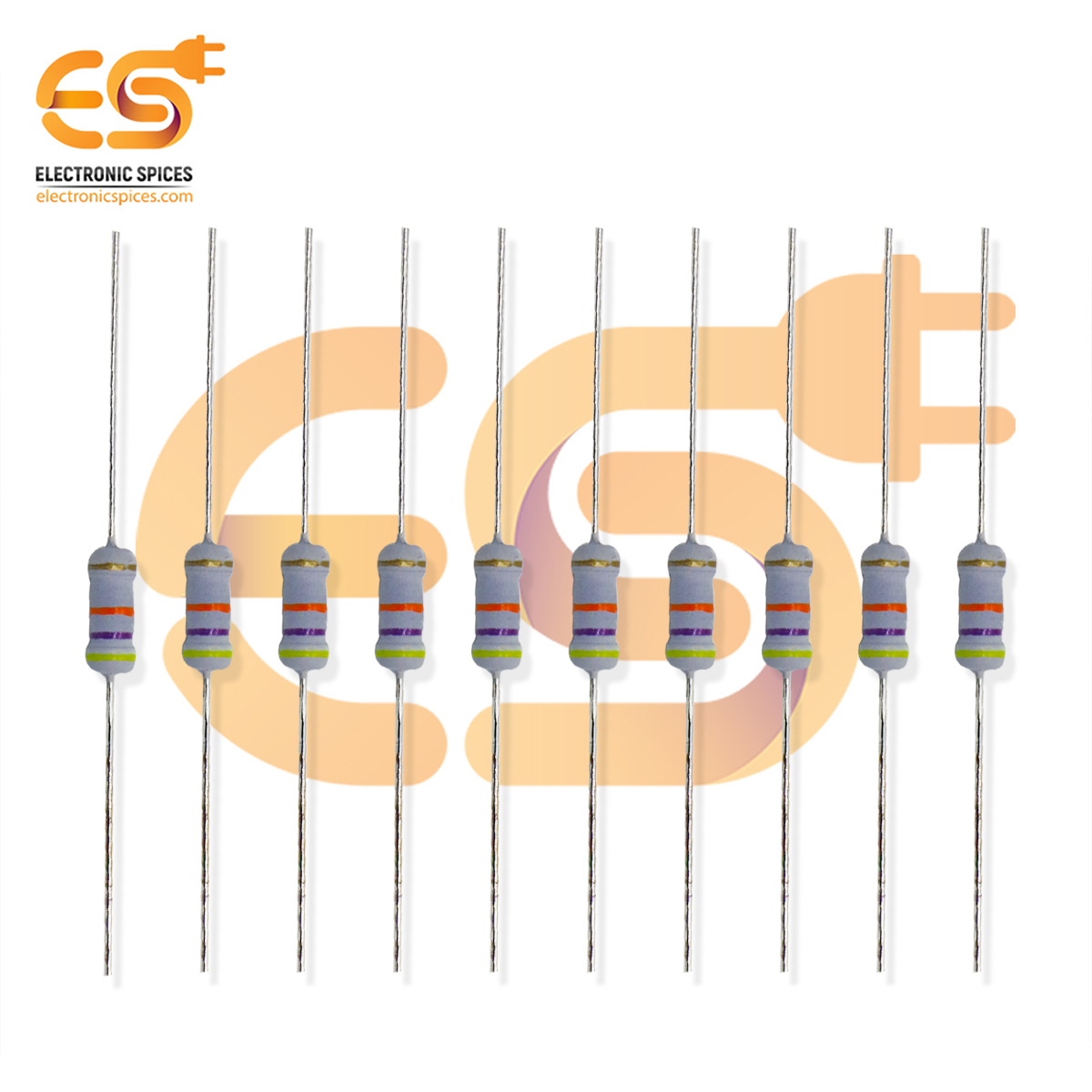 Buy 7K ohm Ω 1 watt carbon film resistor pack of 20pcs