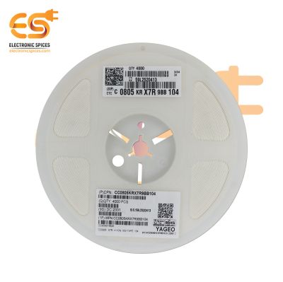 0.1 µF 0805 50V SMD Capacitor Pack of 4000