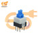 7x7mm DPDT 6 Pin Self-Lock latching Push Button Switch Pack of 5
