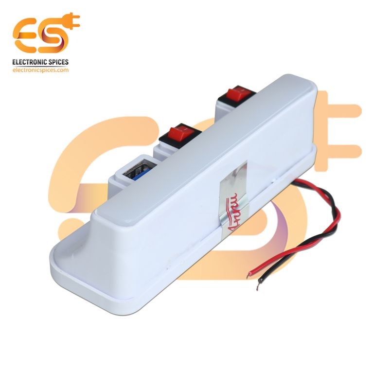 Buy 12V White Color LED with USB Charger Indicator and On/Off Switch at ...