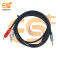 3.5mm Mono Jack Connector 3.5mm 2 RCA Connector Male to Male Audio Y Splitter AUX Cable (1.5 Meter)