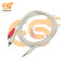 3.5mm Stereo Audio Connector 3.5mm 2 RCA Connector Male to Male Audio Y Splitter White Cable (1.8 Meter)