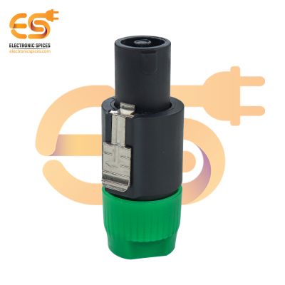 NL4FC 4 Pole Speakon Male Cable Connector for Speaker Cable (Green)