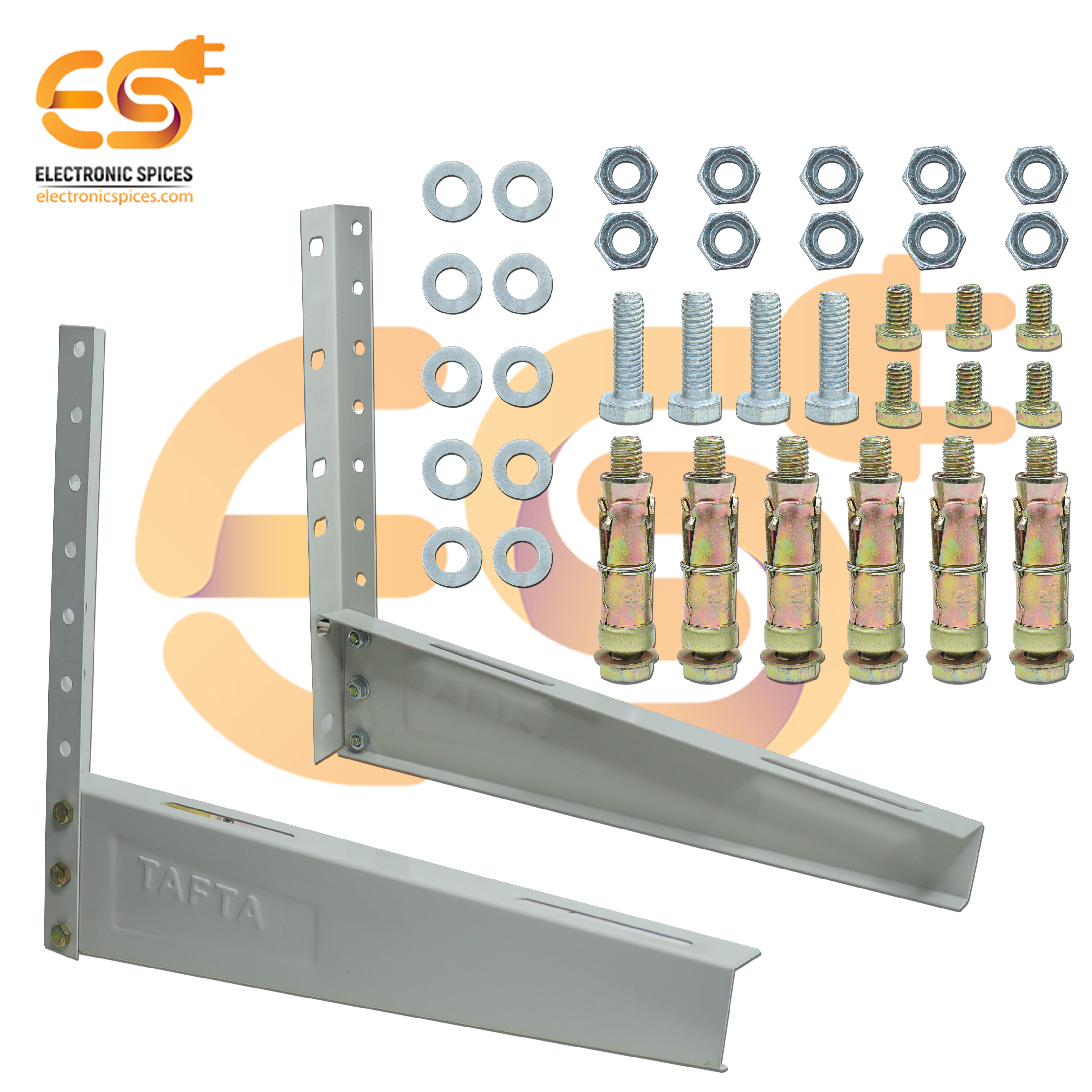 Heavy Quality Outdoor Split AC Wall Stand 455 x 380mm Shelf Bracket (Iron)