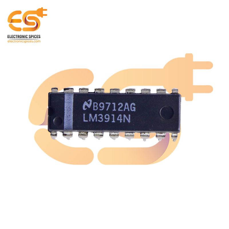 LM3914 Logarithmic LED dot or bar display driver 18 pin IC pack of 2pcs