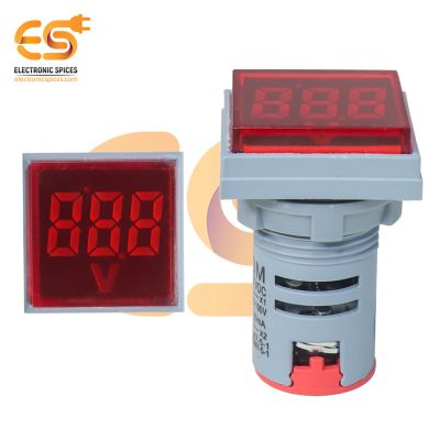 6V to 100V 20mA DC Digital Voltage Meter LED Indicator (Square Shape)