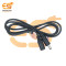 5.5mm Male and Female DC Pins Jack Wire Cable Connector (1 meter)