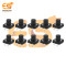 12x12x9mm Black Color Tactile Momentary Push Button Switch Pack of 10
