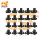 12x12x9mm Black Color Tactile Momentary Push Button Switch Pack of 100