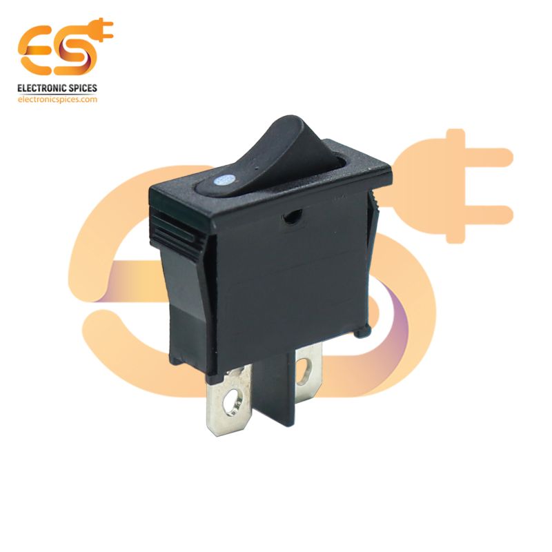 Buy 6A 250V Black Color 2Pin Rocket Switch Pack of 100.| Electronicspices