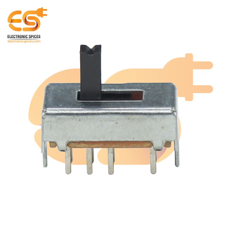 Buy 30V 2P3T 8 Pin Metal Body Panel Mount Plastic Handle Slide