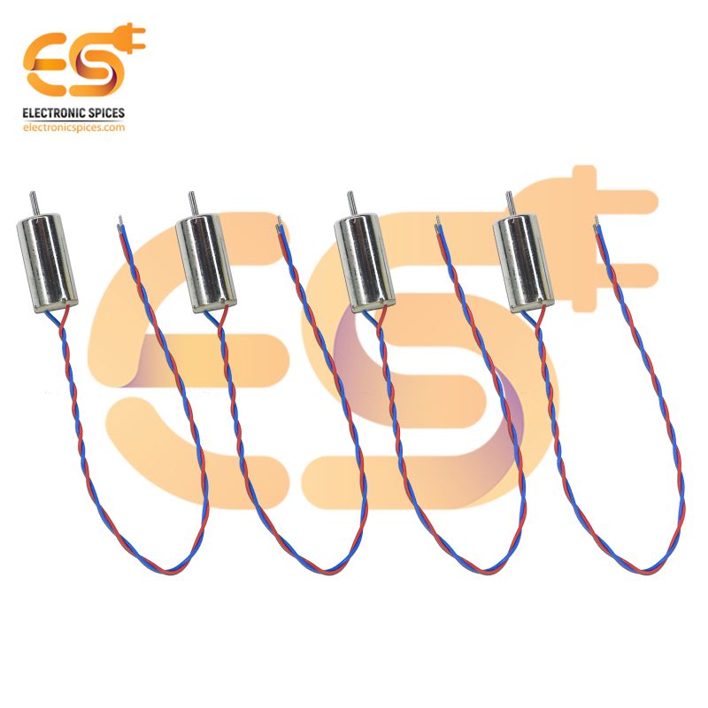 Pack of 4 DC 3.7V Magnetic Micro Coreless Motors for Micro Quadcopters