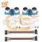 Combo of HC-SR04 Ultrasonic Sensor | Mounting Brackets | Jumper Wires Kit (24 item)