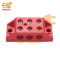 3-Way 30A Bakelite Heavy Duty Connector Strip Red Screw Terminal