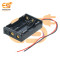 AAA 3 Cell Battery Holder Hard Plastic Case with Wire (1.5V x 3 cells = 4.5Volt) Pack of 1