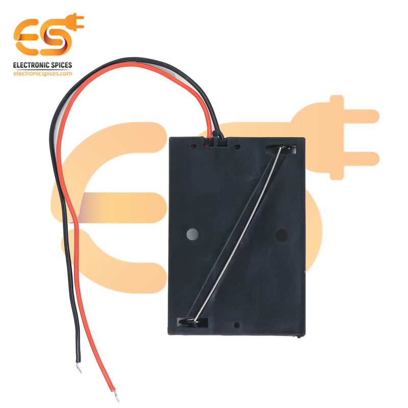 DIY Battery Pack 2 AA Battery Holder With Wires - 3 Pack Plastic Battery Cases With Leads 2 Battery Case