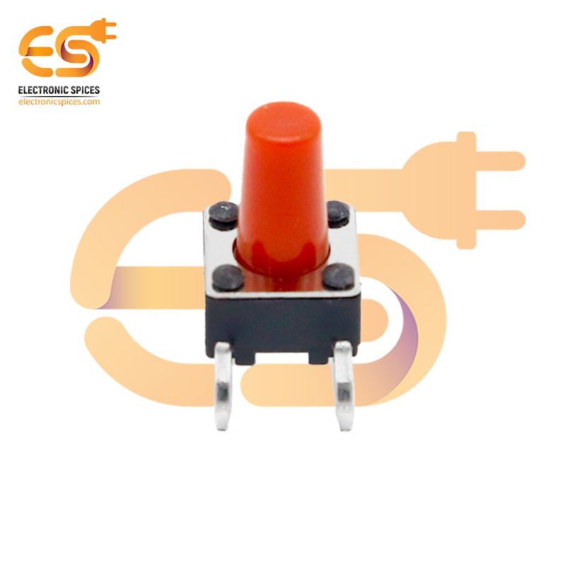 6 x 6 x 9.5mm Red color tactile momentary push buttons switches pack of 1000pcs
