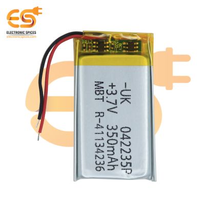350mAh 3.7V Single Cell Rechargeable LiPo Battery (UK-042235P)