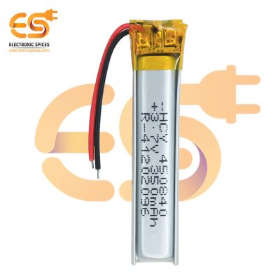 350mAh 3.7V Single Cell Rechargeable LiPo Battery (HCY-450840)