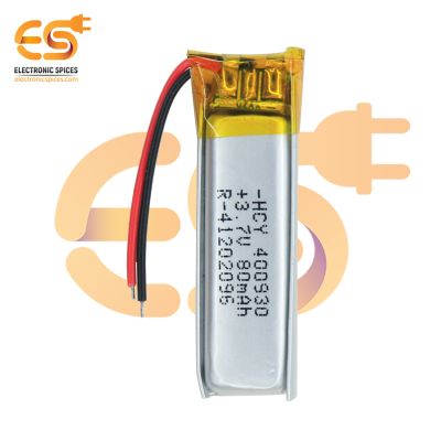 80mAh 3.7V Single Cell Rechargeable LiPo Battery (HYC-400930)