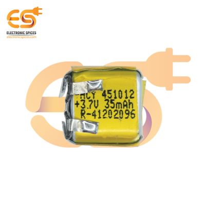 35mAh 3.7V small Lithium Polymer Bluetooth Battery (HCY-451012)