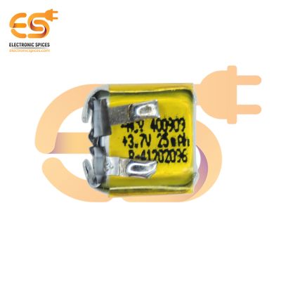 25mAh 3.7V small Lithium Polymer Bluetooth Battery (HCY-400909)