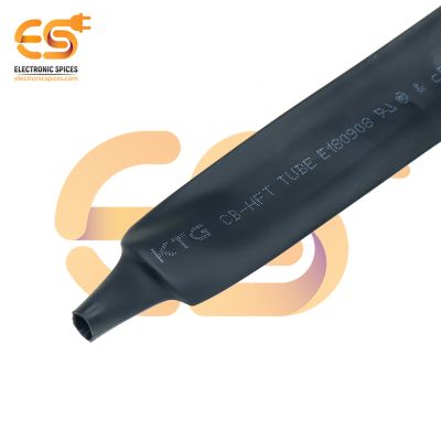 25mm Black Color Polyolefin Heat Shrink Tube Pack of 5 meter