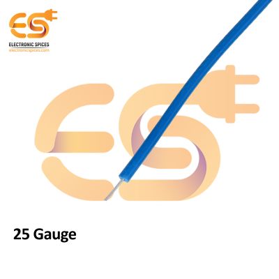 Blue Color Hookup Single Core Wires 25 AWG 91 meter