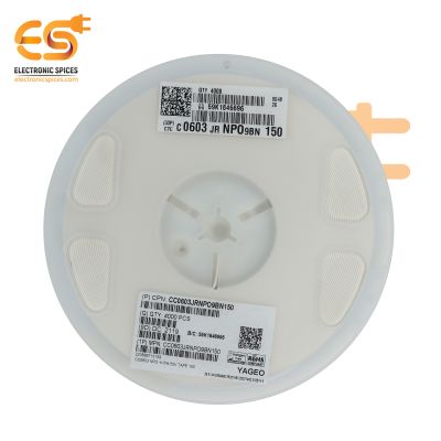 15 pF 50V 0603 SMD Ceramic Capacitor Pack of 4000