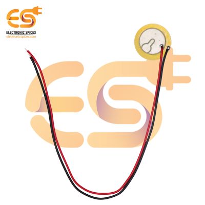 27mm Diameter Piezoelectric Sensor Plate with Wire