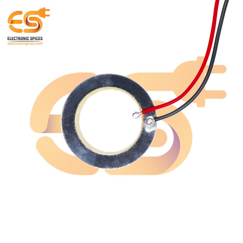 35mm Diameter Piezoelectric Sensor Plate With Wire.| Electronicspices