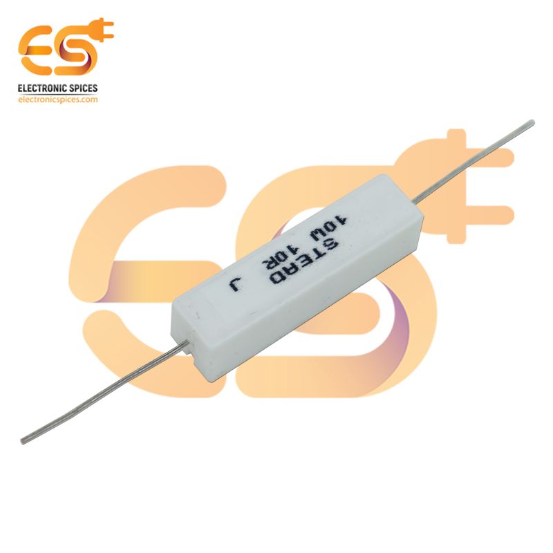 5-Pack 250 Ohm 10W Axial Ceramic Cement Power Resistors – US Stock, Unbranded