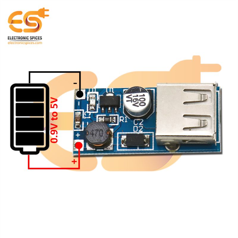 Step Up Boost Power Module USB Output ( Input 0.9V-5V, Output USB