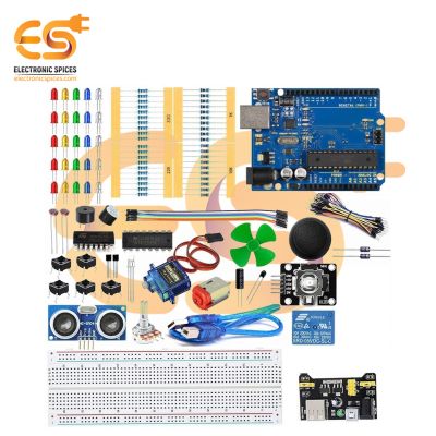 Combo of DIY Learning Kit Compatible with Arduino for Educational Purpose (113 Item)