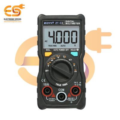 ZOYI ZT-C2 4000 Counts Mini Digital Multimeter with Backlight Flashlight & NCV, Temperature