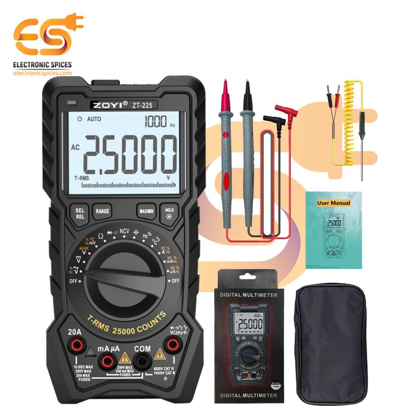 Zoyi 25000 Counts Digital Multimeter at Electronicspices