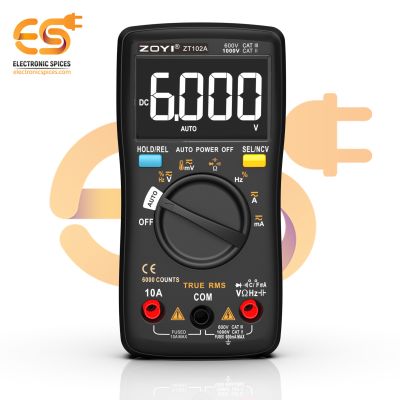 ZT-102A 6000 Counts Digital Multimeter Widescreen + Thermocouple