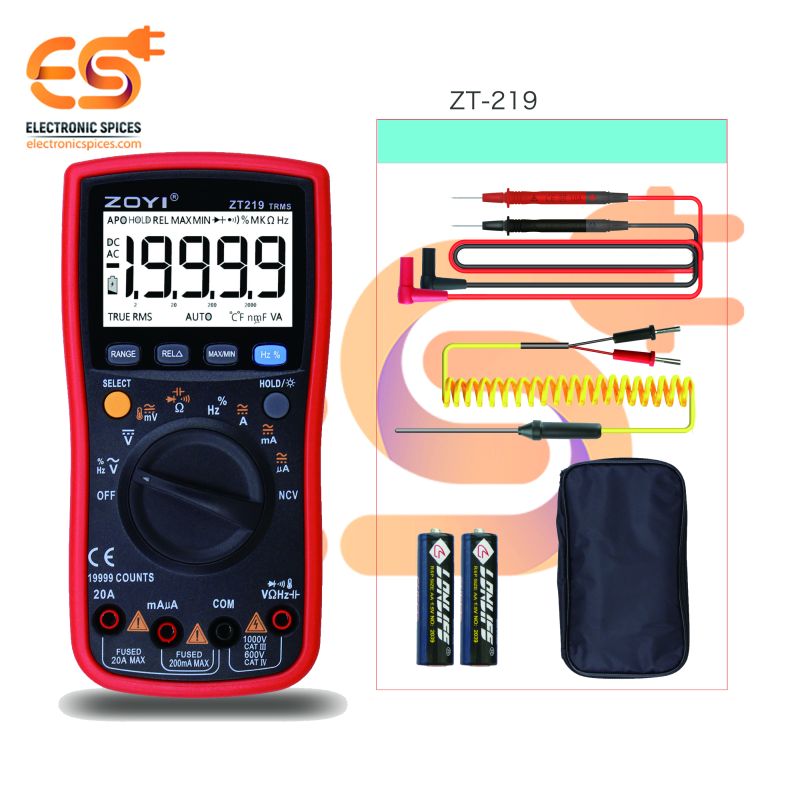 ZT-219 19999 Counts Digital Multimeter – Electronic Spices