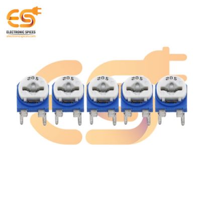 2M ohm ( Ω ) vertical preset variable resistor ( 205 ) pack of 5pcs