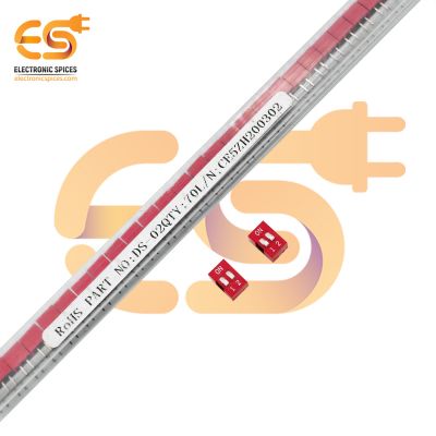 Manual 2 way DIP switches standard profile BD02 pack of 50pcs