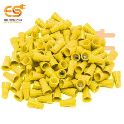 P4 Wire Connector Yellow Screw Twist Cap Pack of 100