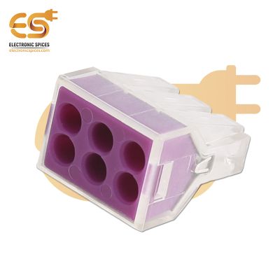 PCT-106 Quick Connection 250V/24A Terminal Block Push Wire Connector