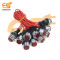 220V 12mm Red LED Indicator Pilot Dash Light Pack of 10