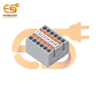 LT-TB 1x6  Multi-in and Multi-out 450V/32A Wire Splitter Rail Terminal Connector