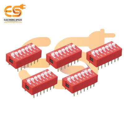 Manual 7 way DIP switch standard profiles BD07 pack of 10pcs