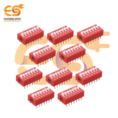 Manual 7 way DIP switches standard profile BD07 pack of 50pcs