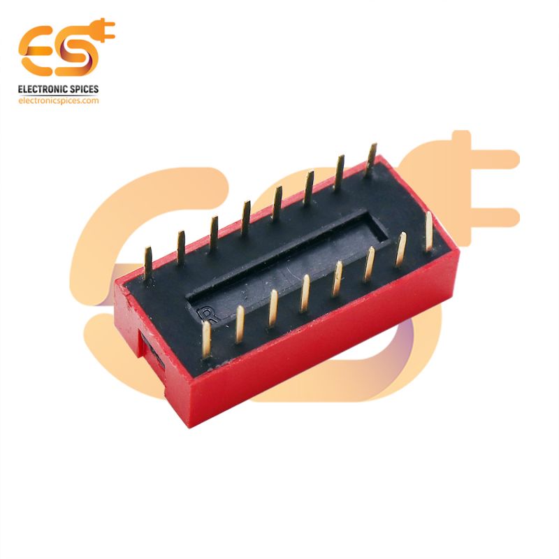 Manual 8 way DIP switches standard profile BD08 pack of 50pcs