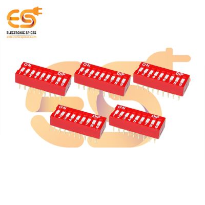 Manual 9 way DIP switch standard profiles BD09 pack of 10pcs