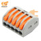 PCT-215 Terminal Block Splice 5-Way Lever Wire Connector