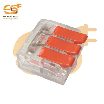 PCT-613 Terminal Block Splice 3-Way Lever Wire Connector